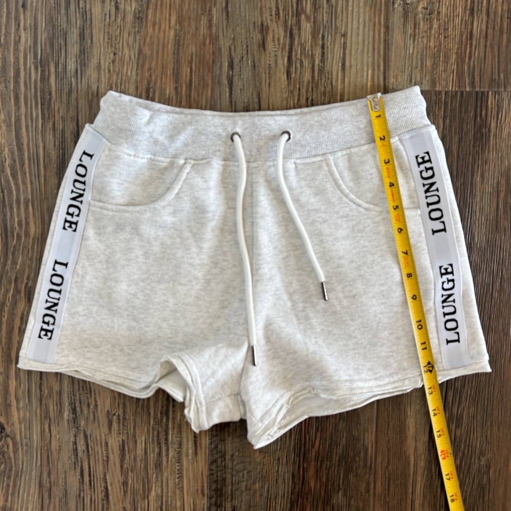 Lounge Apparel 2-pc Tee Shirt & Shorts Set Womens M Loungewear PJs Grey Marl - Picture 10 of 14